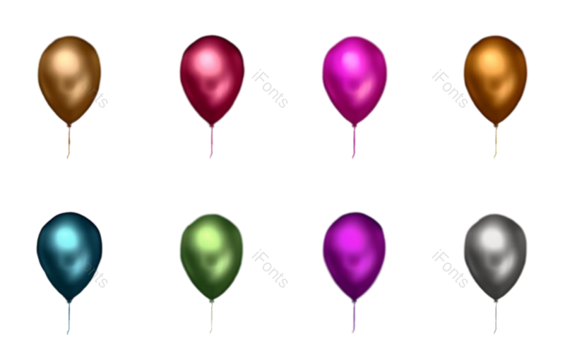 装饰图片,节日元素,金属质感PNG,蓝色免抠素材